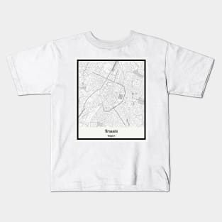 Map of Brussels - Belgium Kids T-Shirt